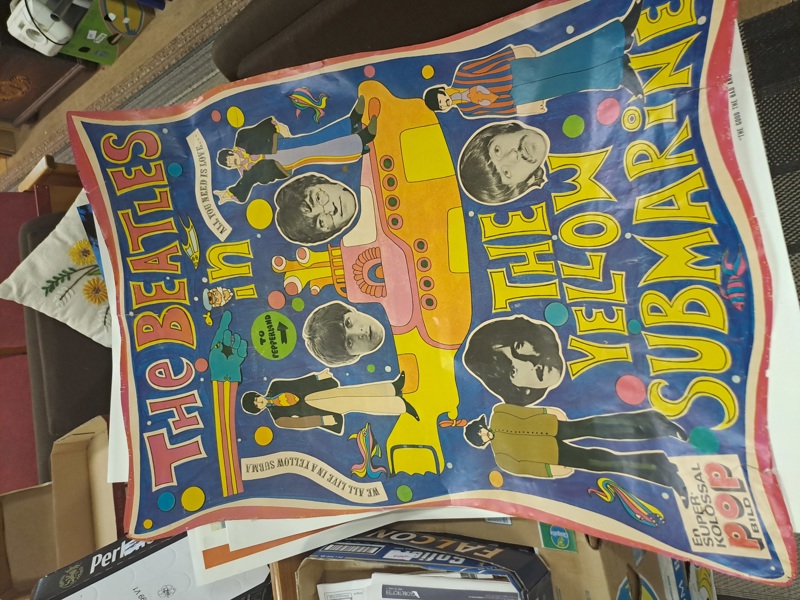 93 Affisch från Tidningen POP 1968 Beatles skadad